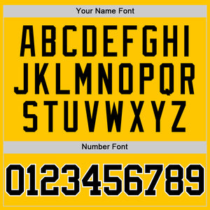 Custom Yellow Black-White Authentic Basketball Jersey