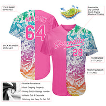 Load image into Gallery viewer, Custom 3D Pattern Design Tropical Palm Leaves Authentic Baseball Jersey
