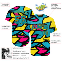 Load image into Gallery viewer, Custom 3D Pattern Design Abstract Graffiti Authentic Baseball Jersey
