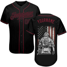 Load image into Gallery viewer, Custom 3D Pattern Design American Soldier Battlefield Authentic Baseball Jersey
