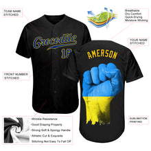 Load image into Gallery viewer, Custom 3D Pattern Design Solidarity With Ukraine Patriotic And Togetherness Authentic Baseball Jersey
