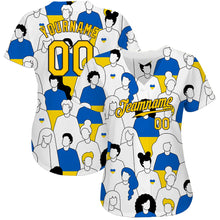 Load image into Gallery viewer, Custom 3D Pattern Design Patriot Of Ukraine Authentic Baseball Jersey
