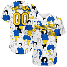 Load image into Gallery viewer, Custom 3D Pattern Design Patriot Of Ukraine Authentic Baseball Jersey
