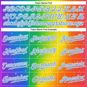 Custom Rainbow For Pride Month Love Is Love LGBT Authentic Baseball Jersey