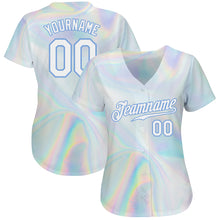 Load image into Gallery viewer, Custom 3D Pattern Design Abstract Trendy Holographic Vaporwave Style Authentic Baseball Jersey
