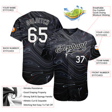 Load image into Gallery viewer, Custom 3D Pattern Design Abstract Liquid Marbling Fluid Art Authentic Baseball Jersey
