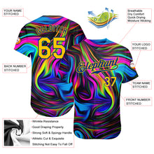 Load image into Gallery viewer, Custom 3D Pattern Design Abstract Colorful Psychedelic Fluid Art Authentic Baseball Jersey
