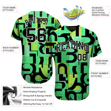 Load image into Gallery viewer, Custom 3D Pattern Design Music Festival Authentic Baseball Jersey
