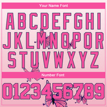 Load image into Gallery viewer, Custom 3D Pink Ribbon Breast Cancer Awareness Month With Butterflies Women Health Care Support Authentic Baseball Jersey
