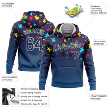 Load image into Gallery viewer, Custom Stitched Autism Awareness Puzzle Pieces Navy-White 3D Pattern Design Sports Pullover Sweatshirt Hoodie
