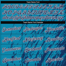 Load image into Gallery viewer, Custom Stitched Aqua Navy-White 3D Pattern Design Sports Pullover Sweatshirt Hoodie
