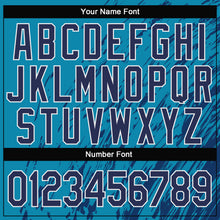 Load image into Gallery viewer, Custom Stitched Aqua Navy-White 3D Pattern Design Sports Pullover Sweatshirt Hoodie
