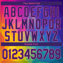 Load image into Gallery viewer, Custom Stitched Gold Purple-Pink 3D Pattern Design Abstract Rainbow Sports Pullover Sweatshirt Hoodie
