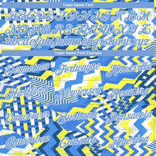 Load image into Gallery viewer, Custom Stitched Light Blue White Gold-Royal 3D Pattern Design Sports Pullover Sweatshirt Hoodie
