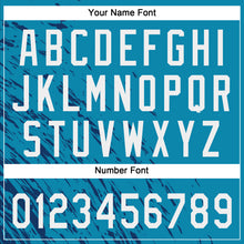 Load image into Gallery viewer, Custom Sky Blue White-Black 3D Pattern Design Authentic Baseball Jersey
