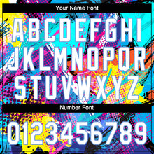 Load image into Gallery viewer, Custom Black White-Light Blue 3D Pattern Design Authentic Baseball Jersey
