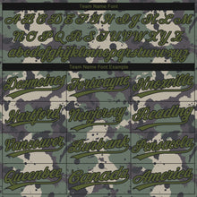 Load image into Gallery viewer, Custom Camo Olive-Black 3D Pattern Design Authentic Salute To Service Baseball Jersey
