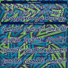 Load image into Gallery viewer, Custom Teal Navy-Kelly Green 3D Pattern Design Authentic Baseball Jersey

