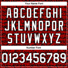 Load image into Gallery viewer, Custom Red White-Black Authentic City Edition Basketball Jersey
