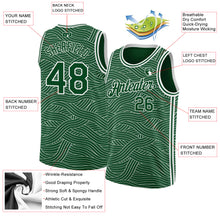 Load image into Gallery viewer, Custom Green White Authentic City Edition Basketball Jersey
