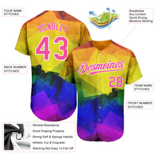 Load image into Gallery viewer, Custom Rainbow For Pride Month Love Is Love LGBT 3D Authentic Baseball Jersey
