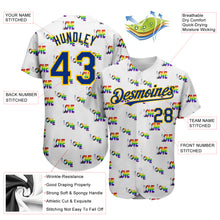 Load image into Gallery viewer, Custom Rainbow For Pride Month Love Is Love LGBT 3D Authentic Baseball Jersey
