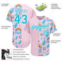 Load image into Gallery viewer, Custom Rainbow For Pride Month Love Is Love LGBT 3D Authentic Baseball Jersey
