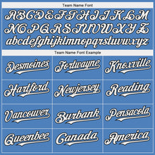 Load image into Gallery viewer, Custom Light Blue White-Black 3D Pattern Design Dart Board Target Authentic Baseball Jersey
