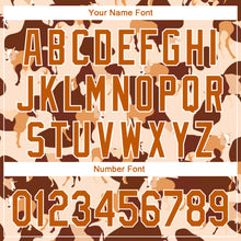 Load image into Gallery viewer, Custom Cream Texas Orange-White 3D Pattern Design Ox Authentic Baseball Jersey
