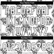 Load image into Gallery viewer, Custom White Black 3D Pattern Design Tiger Authentic Baseball Jersey
