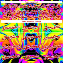 Load image into Gallery viewer, Custom Black Red-White 3D Pattern Design Abstract Iridescent Psychedelic Swirl Fluid Art Authentic Basketball Jersey
