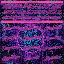 Load image into Gallery viewer, Custom Purple Pink 3D Pattern Design Magic Mushrooms Over Sacred Geometry Psychedelic Hallucination Authentic Basketball Jersey
