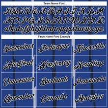 Load image into Gallery viewer, Custom Royal Black-White Lines Authentic City Edition Basketball Jersey

