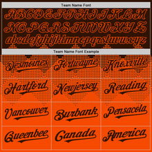 Load image into Gallery viewer, Custom Brown Orange 3D Pattern Design Gradient Square Shapes Authentic Baseball Jersey
