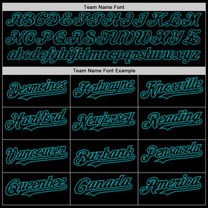 Custom Black Teal 3D Pattern Design Abstract Splatter Grunge Art Authentic Baseball Jersey