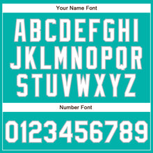 Load image into Gallery viewer, Custom Aqua White-Gray Authentic Baseball Jersey
