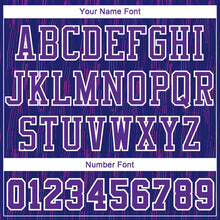 Load image into Gallery viewer, Custom Purple White Round Neck Sublimation Basketball Suit Jersey
