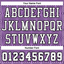 Load image into Gallery viewer, Custom Purple White-Black Round Neck Sublimation Basketball Suit Jersey
