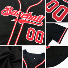 Load image into Gallery viewer, Custom Black Orange-Kelly Green Authentic Baseball Jersey
