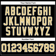 Load image into Gallery viewer, Custom Black Vegas Gold-White Authentic Baseball Jersey
