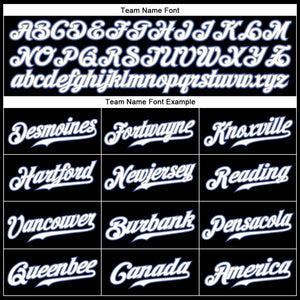 Custom Black Royal Pinstripe White-Gray Authentic Baseball Jersey