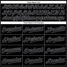 Load image into Gallery viewer, Custom Black Black-Gray Authentic Sleeveless Baseball Jersey
