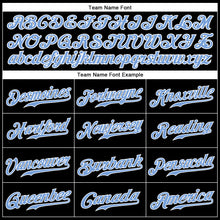 Load image into Gallery viewer, Custom Black Light Blue-White Authentic Sleeveless Baseball Jersey
