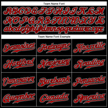 Load image into Gallery viewer, Custom Black Red-White Authentic Sleeveless Baseball Jersey
