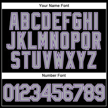 Load image into Gallery viewer, Custom Black Gray-Purple Authentic Sleeveless Baseball Jersey
