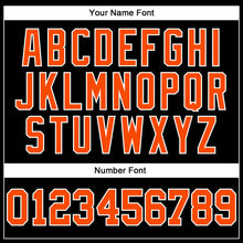 Load image into Gallery viewer, Custom Black Orange-White Authentic Sleeveless Baseball Jersey
