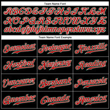 Load image into Gallery viewer, Custom Black Kelly Green-Red Authentic Sleeveless Baseball Jersey
