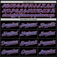 Load image into Gallery viewer, Custom Black Royal-Red Authentic Baseball Jersey
