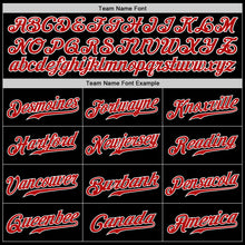 Load image into Gallery viewer, Custom Black Red-White Authentic Baseball Jersey
