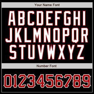 Custom Black Red Pinstripe Red-White Authentic Baseball Jersey